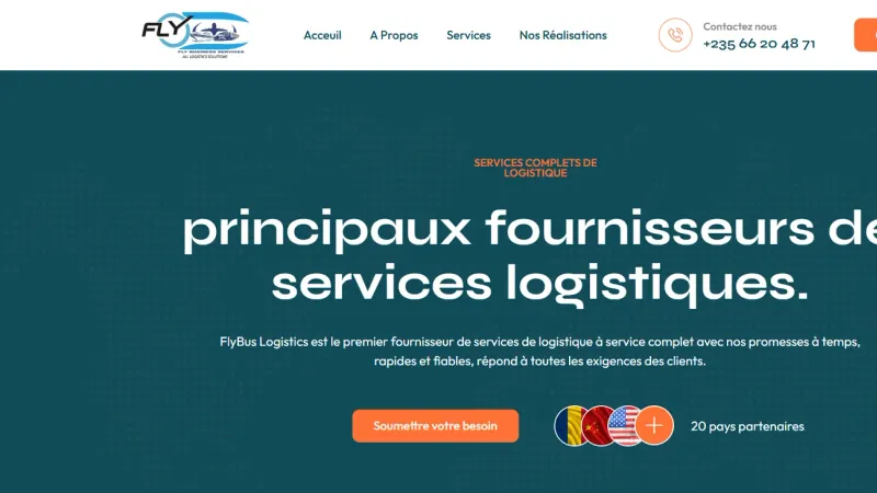 FlyBus Logistics — un site qui transforme les visiteurs en demandes